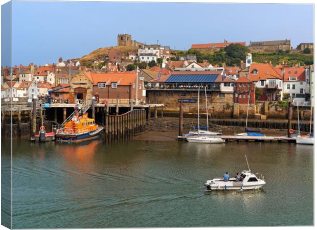 Whitby Harbour View Canvas Print by Darren Galpin