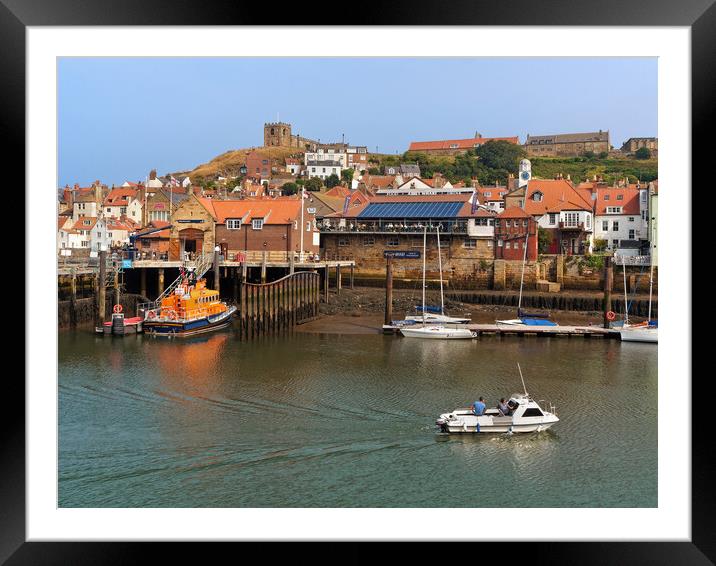 Whitby Harbour View Framed Mounted Print by Darren Galpin