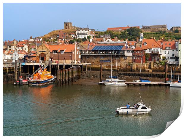 Whitby Harbour View Print by Darren Galpin