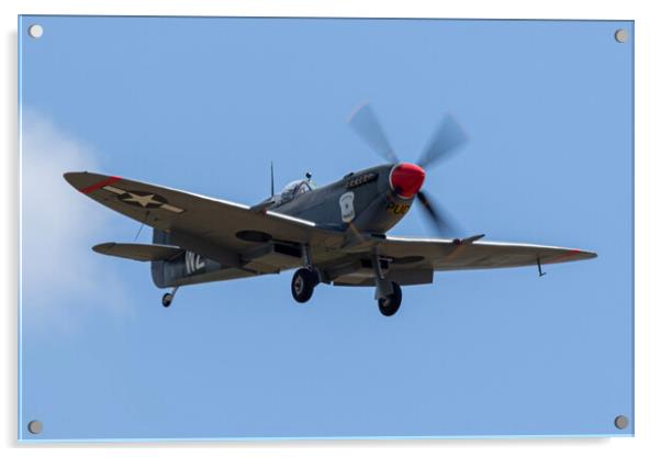 Spitfire LF Mk.XVIE RW832 Acrylic by J Biggadike