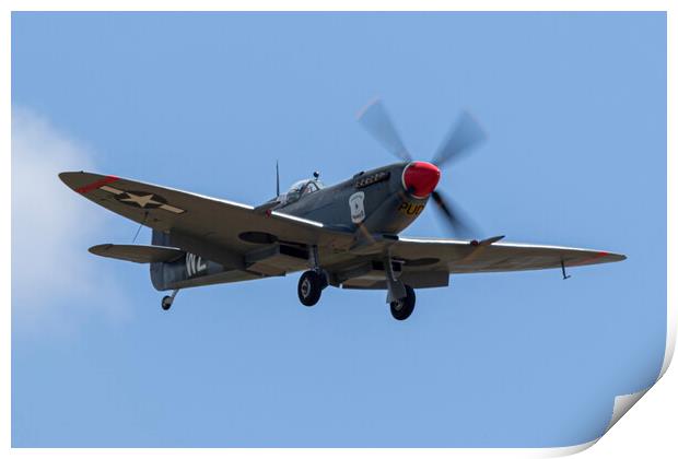 Spitfire LF Mk.XVIE RW832 Print by J Biggadike