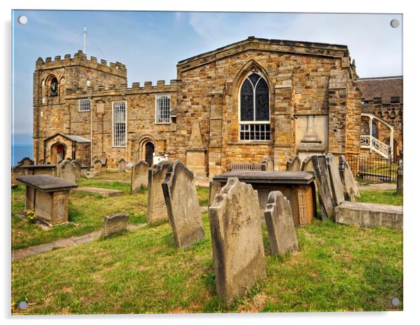 Church of St Mary, Whitby Acrylic by Darren Galpin