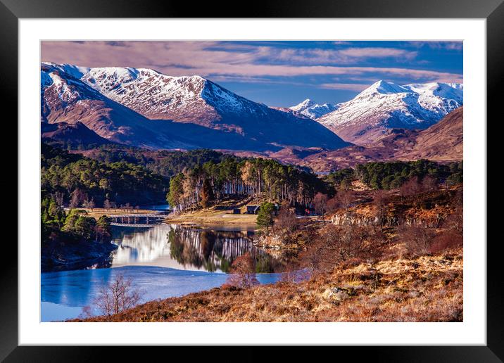 Loch Affric emerging from winter's grip Framed Mounted Print by John Frid