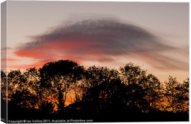 Lenticular Sunset Canvas Print by Ian Collins