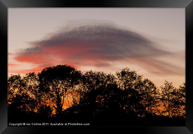 Lenticular Sunset Framed Print by Ian Collins