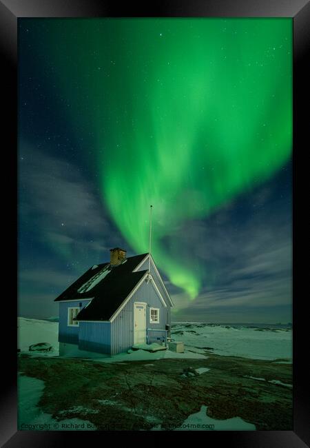 The Long Green Veil Framed Print by Richard Burdon