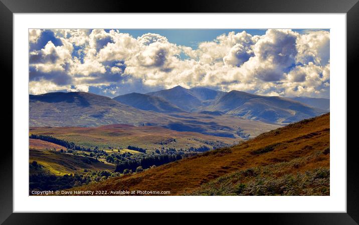Glen Roy View-Scotland Framed Mounted Print by Dave Harnetty