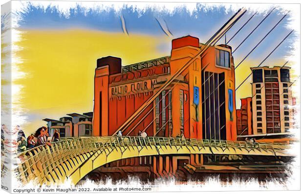 The Baltic Centre (Contemporary Art Look) Canvas Print by Kevin Maughan