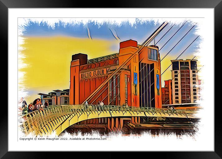 The Baltic Centre (Contemporary Art Look) Framed Mounted Print by Kevin Maughan