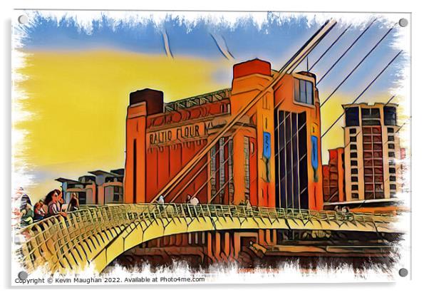 The Baltic Centre (Contemporary Art Look) Acrylic by Kevin Maughan