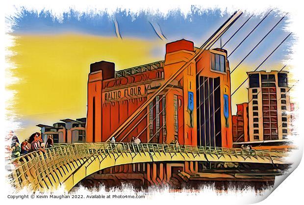 The Baltic Centre (Contemporary Art Look) Print by Kevin Maughan