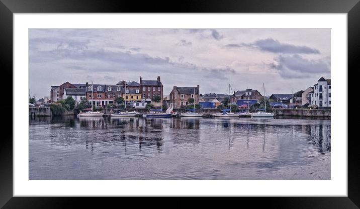 Serene and picturesque marina at Ayr Framed Mounted Print by Allan Durward Photography