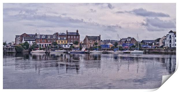 Serene and picturesque marina at Ayr Print by Allan Durward Photography