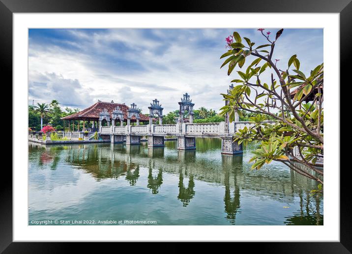 Karangasem water temple palace in Bali Framed Mounted Print by Stan Lihai