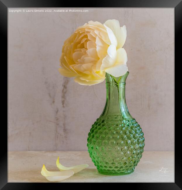 Flower Vase Framed Print by Laura Simons