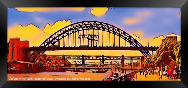 Majestic Tyne Bridge Framed Print by Kevin Maughan