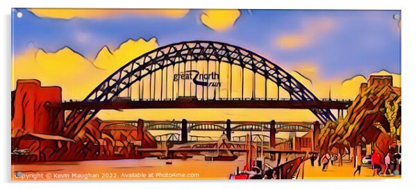 Majestic Tyne Bridge Acrylic by Kevin Maughan