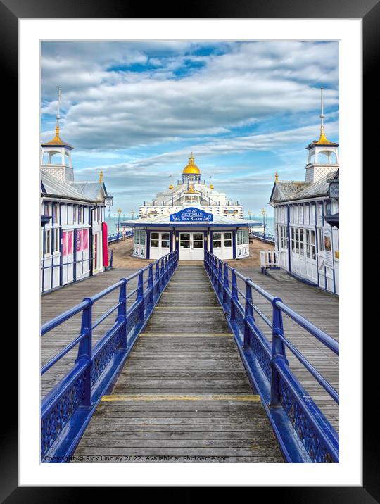 Victorian Tea Rooms Eastbourne Pier Framed Mounted Print by Rick Lindley