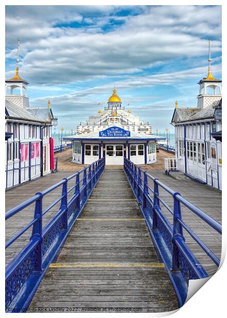 Victorian Tea Rooms Eastbourne Pier Print by Rick Lindley