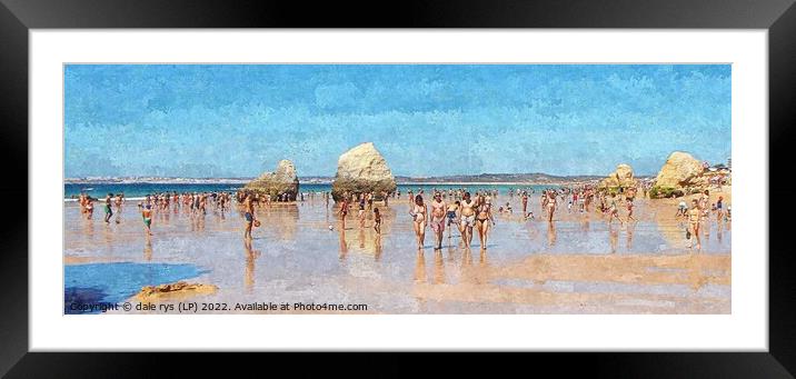 FUN IN THE SUN Framed Mounted Print by dale rys (LP)
