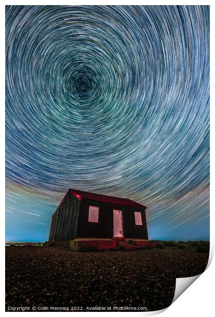 Red Roofed Hut Print by Colin Menniss