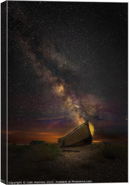 Fishing For Stars Canvas Print by Colin Menniss