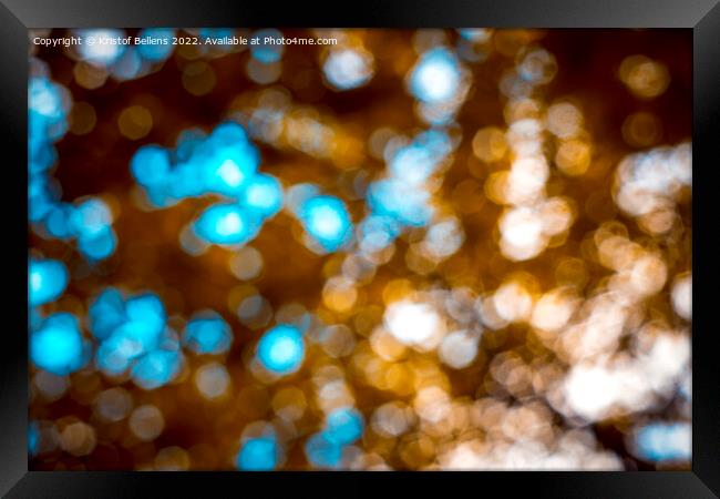 Intentional out of focus circular blur with bokeh balls. Framed Print by Kristof Bellens