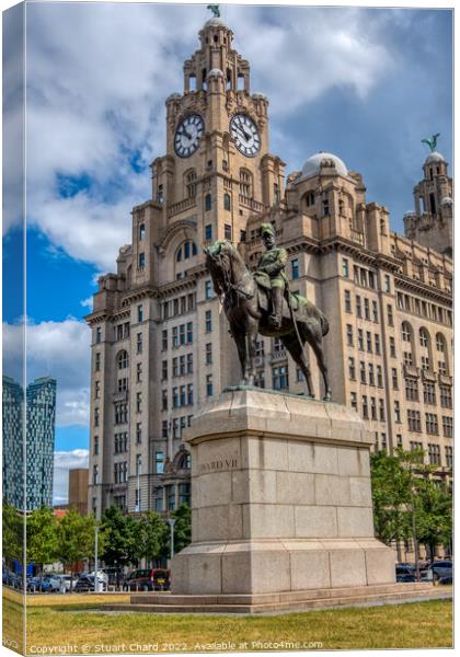 Royal Liver Building Canvas Print by Stuart Chard