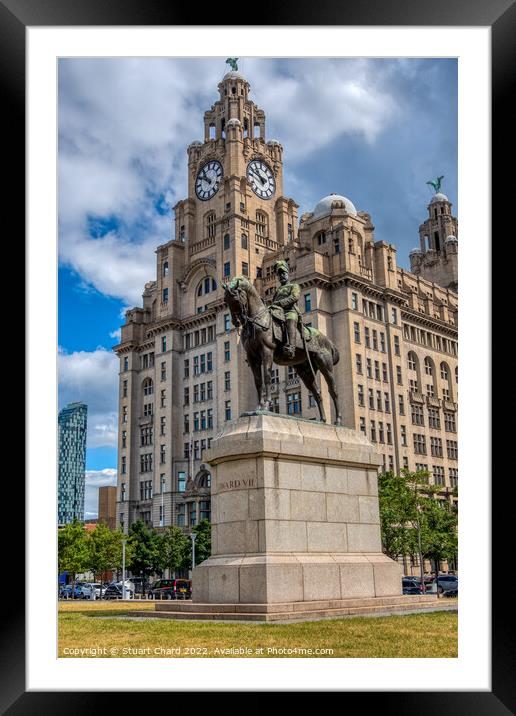 Royal Liver Building Framed Mounted Print by Travel and Pixels 