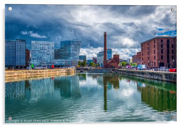 Royal Albert Dock LiverpoolOutdoor  Acrylic by Travel and Pixels 