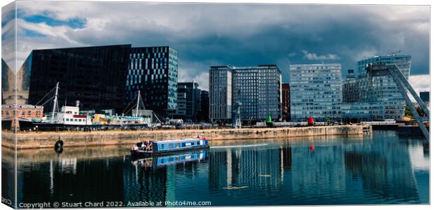 Royal Albert Dock and waterfront in Liverpool  Canvas Print by Travel and Pixels 
