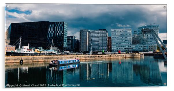Royal Albert Dock and waterfront in Liverpool  Acrylic by Travel and Pixels 