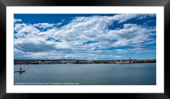 River Mersey Liverpool Framed Mounted Print by Stuart Chard