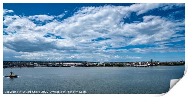 River Mersey Liverpool Print by Travel and Pixels 