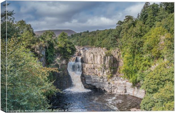 Summer Morning at High Force Waterfall, Teesdale Canvas Print by Richard Laidler