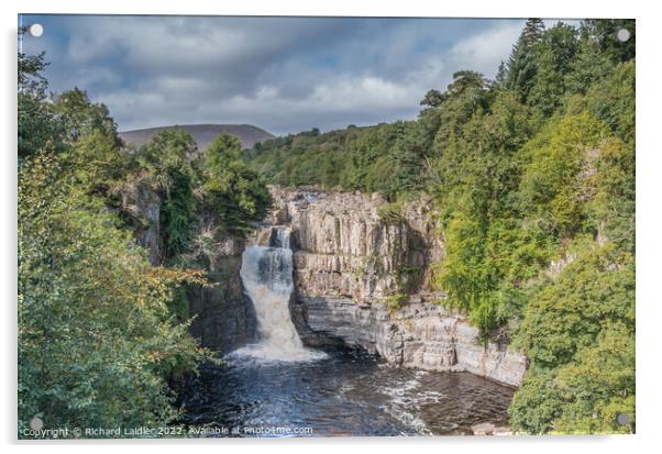 Summer Morning at High Force Waterfall, Teesdale Acrylic by Richard Laidler