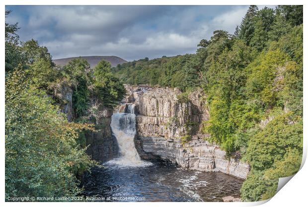 Summer Morning at High Force Waterfall, Teesdale Print by Richard Laidler