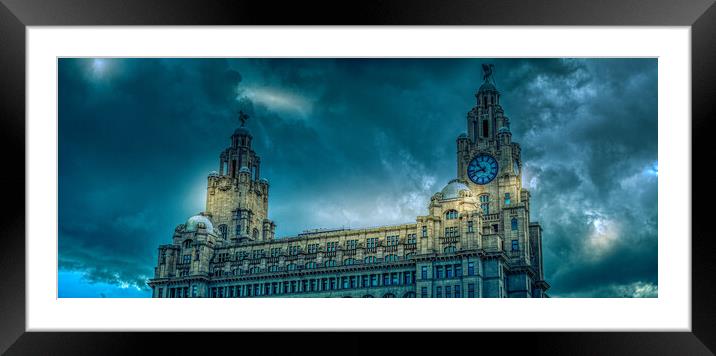 Liver Building Liverpool Framed Mounted Print by Travel and Pixels 
