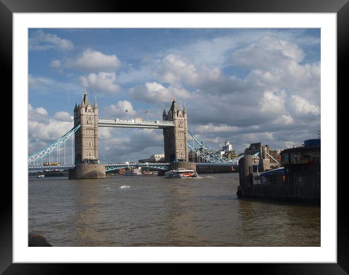 Majestic Tower Bridge in London Framed Mounted Print by Simon Hill
