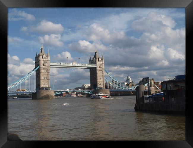 Majestic Tower Bridge in London Framed Print by Simon Hill