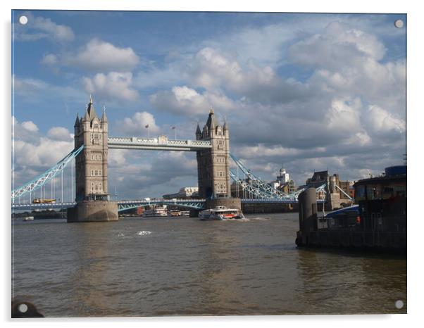 Majestic Tower Bridge in London Acrylic by Simon Hill