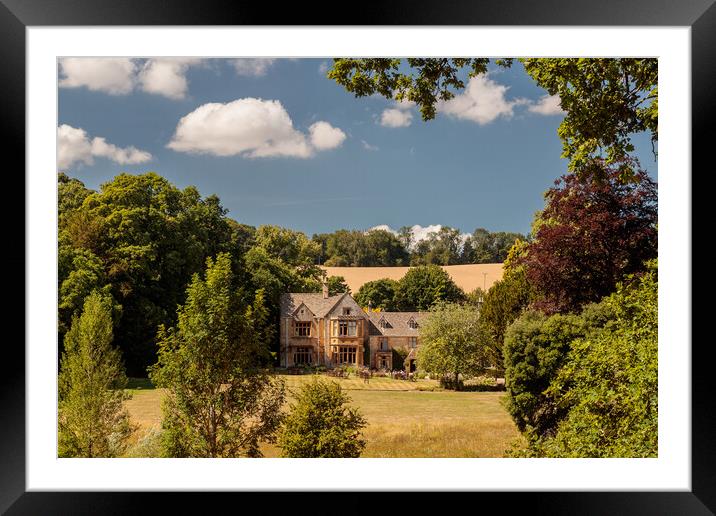 Majestic 17th Century Manor House Framed Mounted Print by Wendy Williams CPAGB