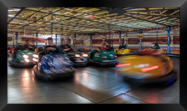 Thrilling Dodgem Car Chaos Framed Print by Wendy Williams CPAGB