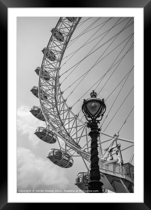 Majestic London Eye Framed Mounted Print by Adrian Rowley