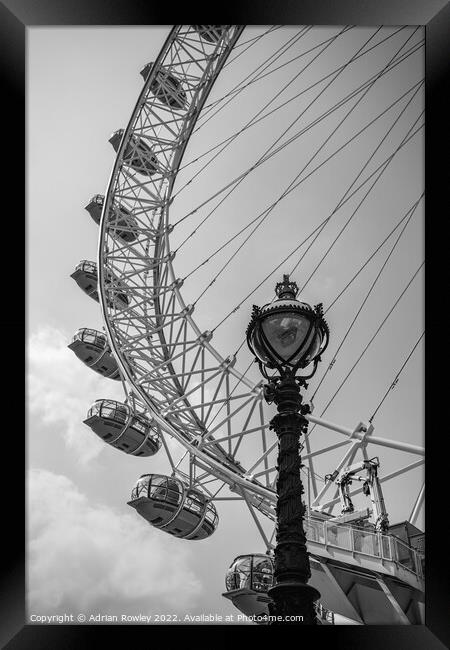Majestic London Eye Framed Print by Adrian Rowley