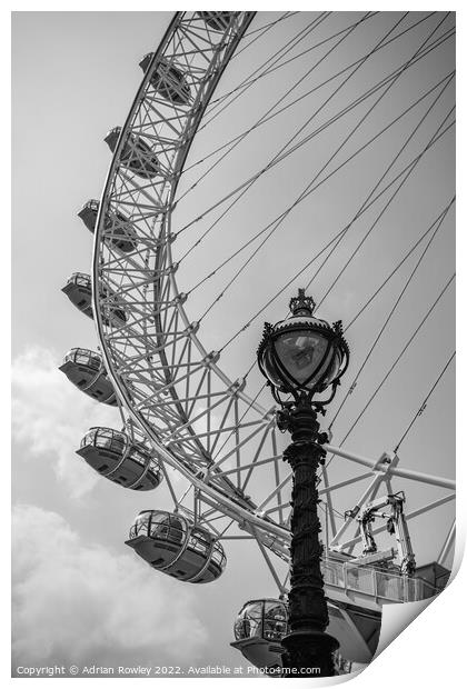 Majestic London Eye Print by Adrian Rowley