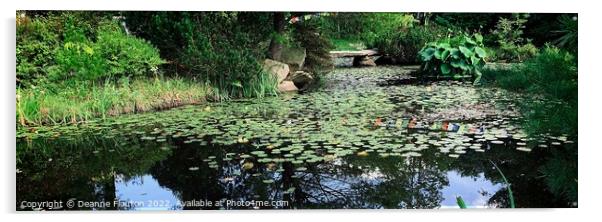 Peaceful Reflections Panorama Acrylic by Deanne Flouton