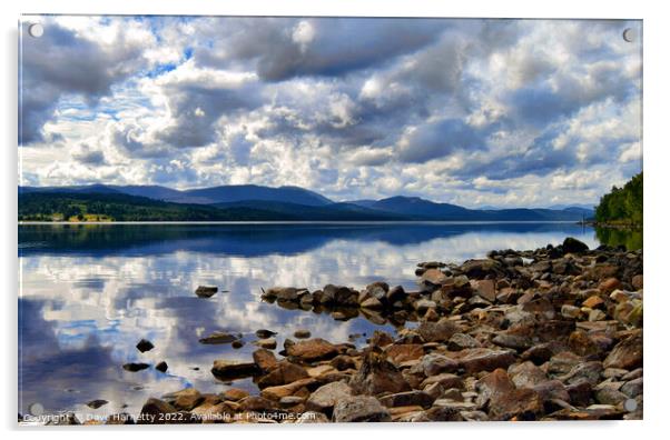  Shores of Loch Rannoch-Perthshire,Scotland Acrylic by Dave Harnetty