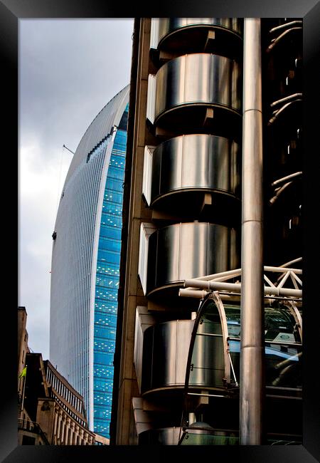 Lloyds Building London England United Kingdom Framed Print by Andy Evans Photos