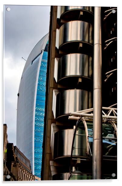 Lloyds Building London England United Kingdom Acrylic by Andy Evans Photos